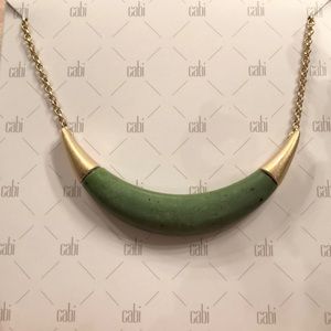 Cabi Jasper Crescent Necklace